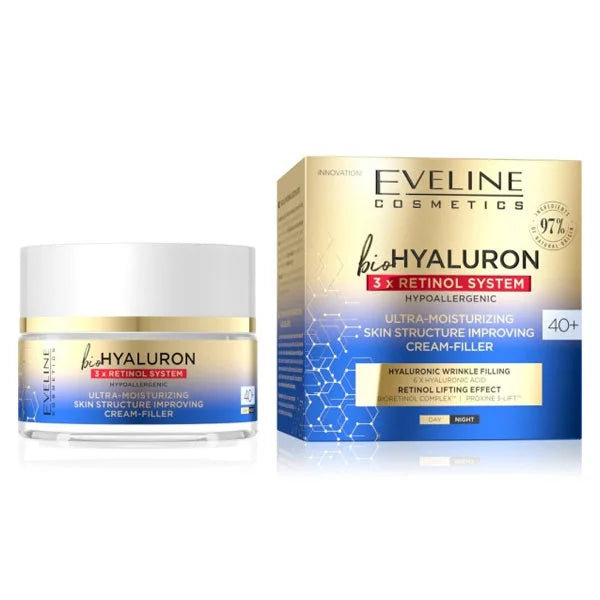 Eveline Bio Hyaluron 3X Retinol Cream 40+ 50 ML