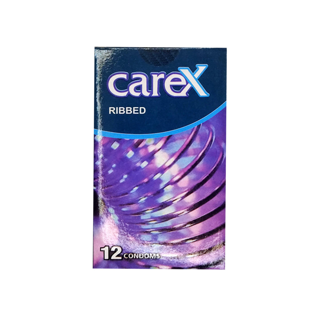 Carex Ribbed Condoms Pack Of 12