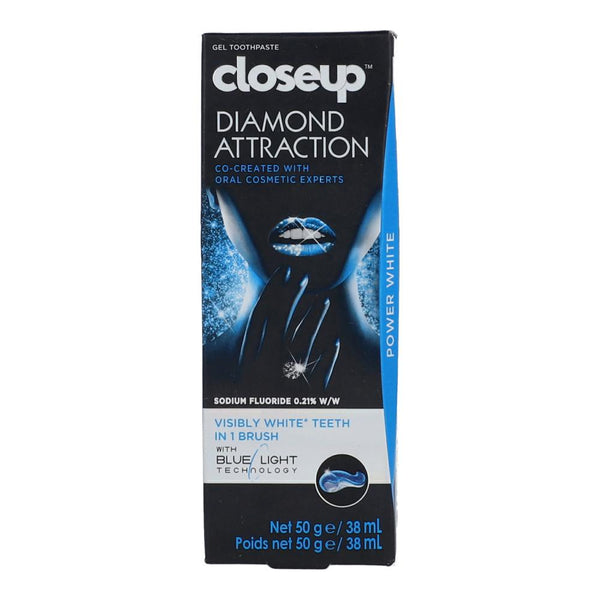 Closeup Diamond Attraction Visibly White Teeth Gel