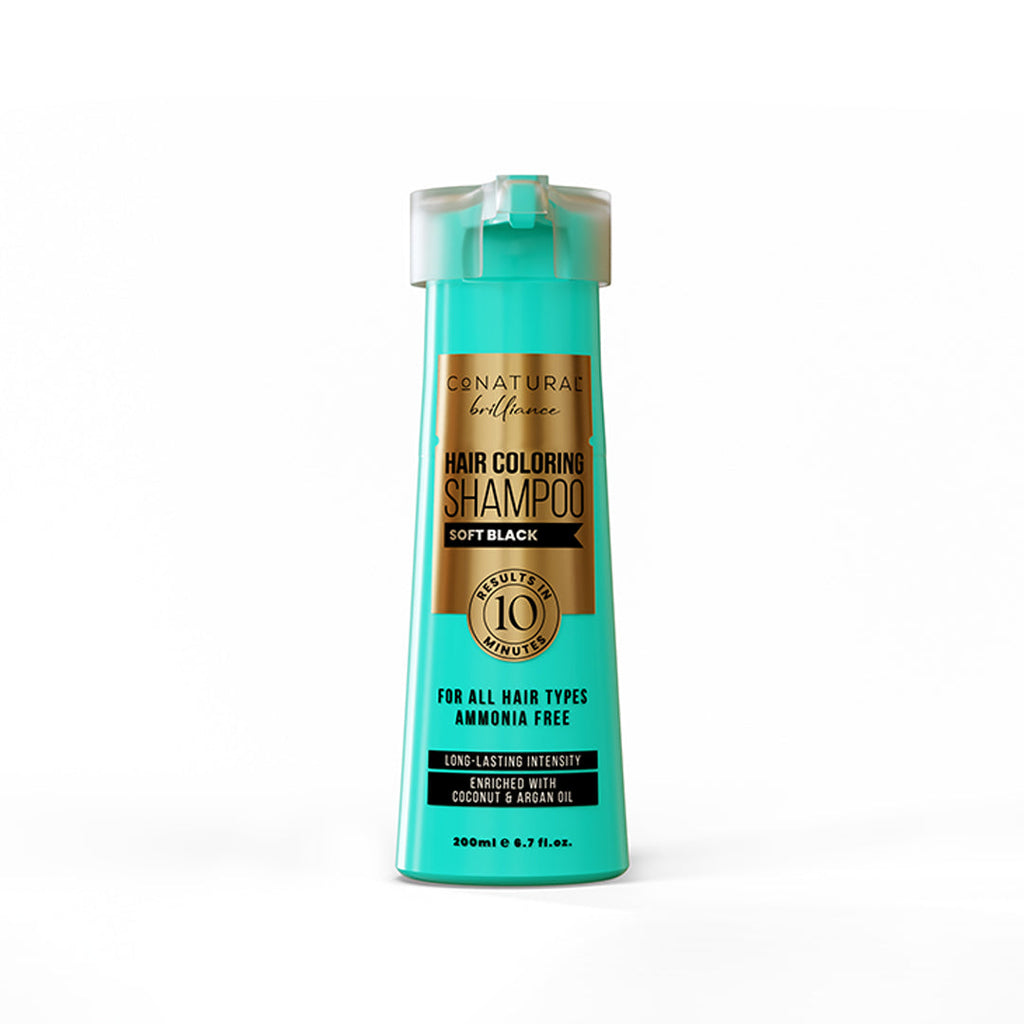 CoNatural Hair Coloring Shampoo 200 ML Soft Black