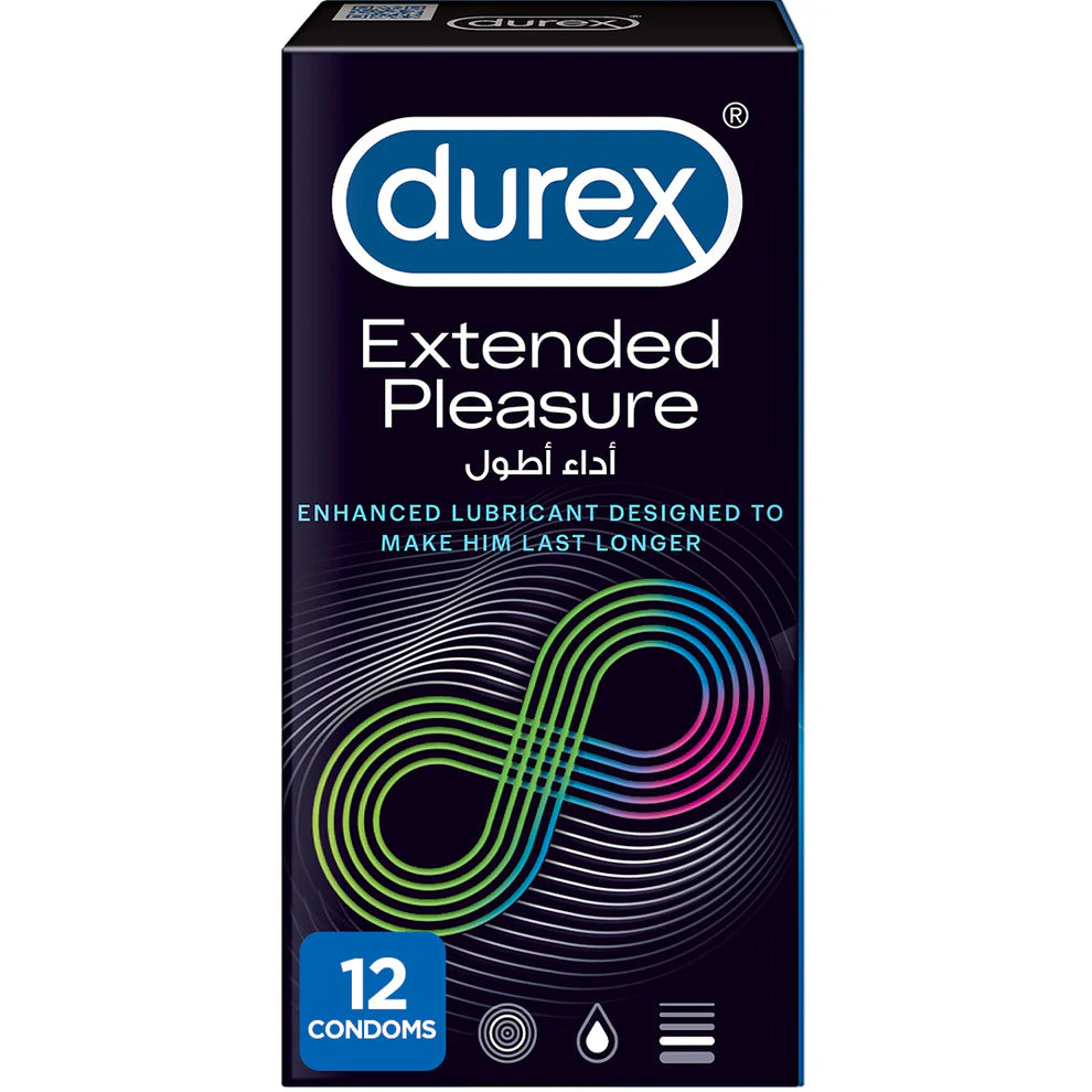Durex Extended Pleasure Condoms 12s Box