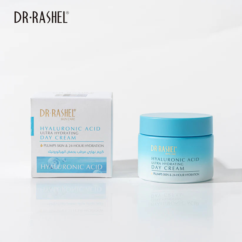 Dr Rashel Hyaluronic Acid Ultra Hydrating Day Cream Intense Daily Moisture Lock & Skin Plumping Formula 50 GM