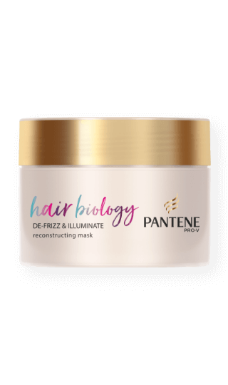 Pantene Hair Biology Mask Defrizz & Illuminate 160 ML