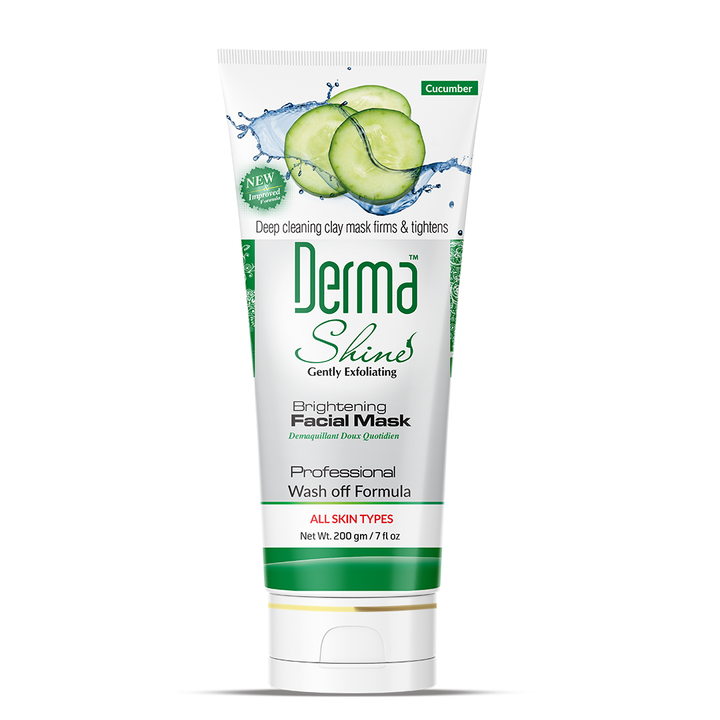 Derma Shine Brightening Cucumber Facial Mask 200 GM