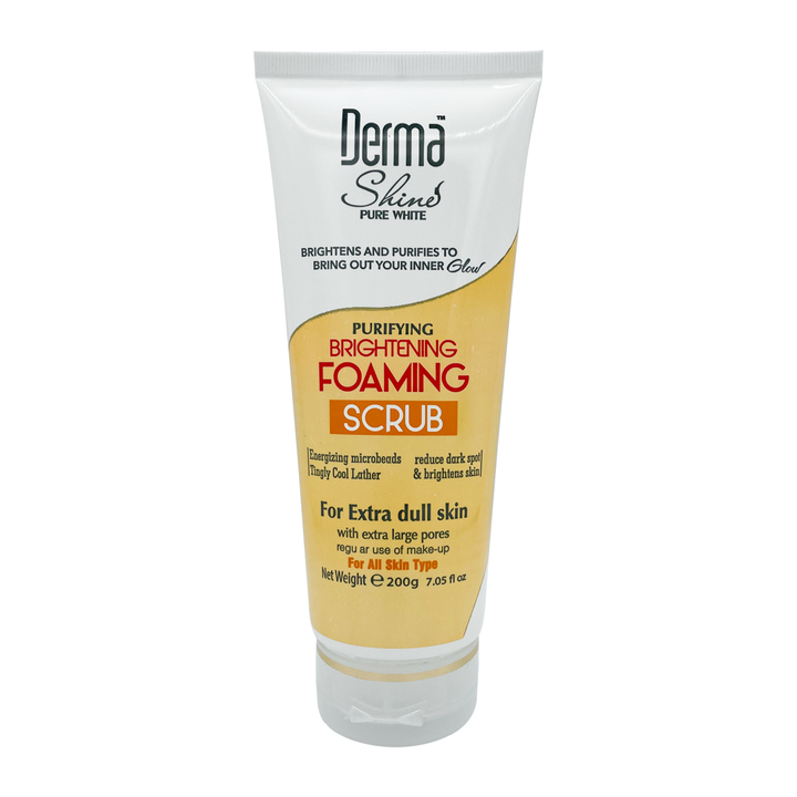 Derma Shine Oil Free Whitening Foaming Scrub 200 GM