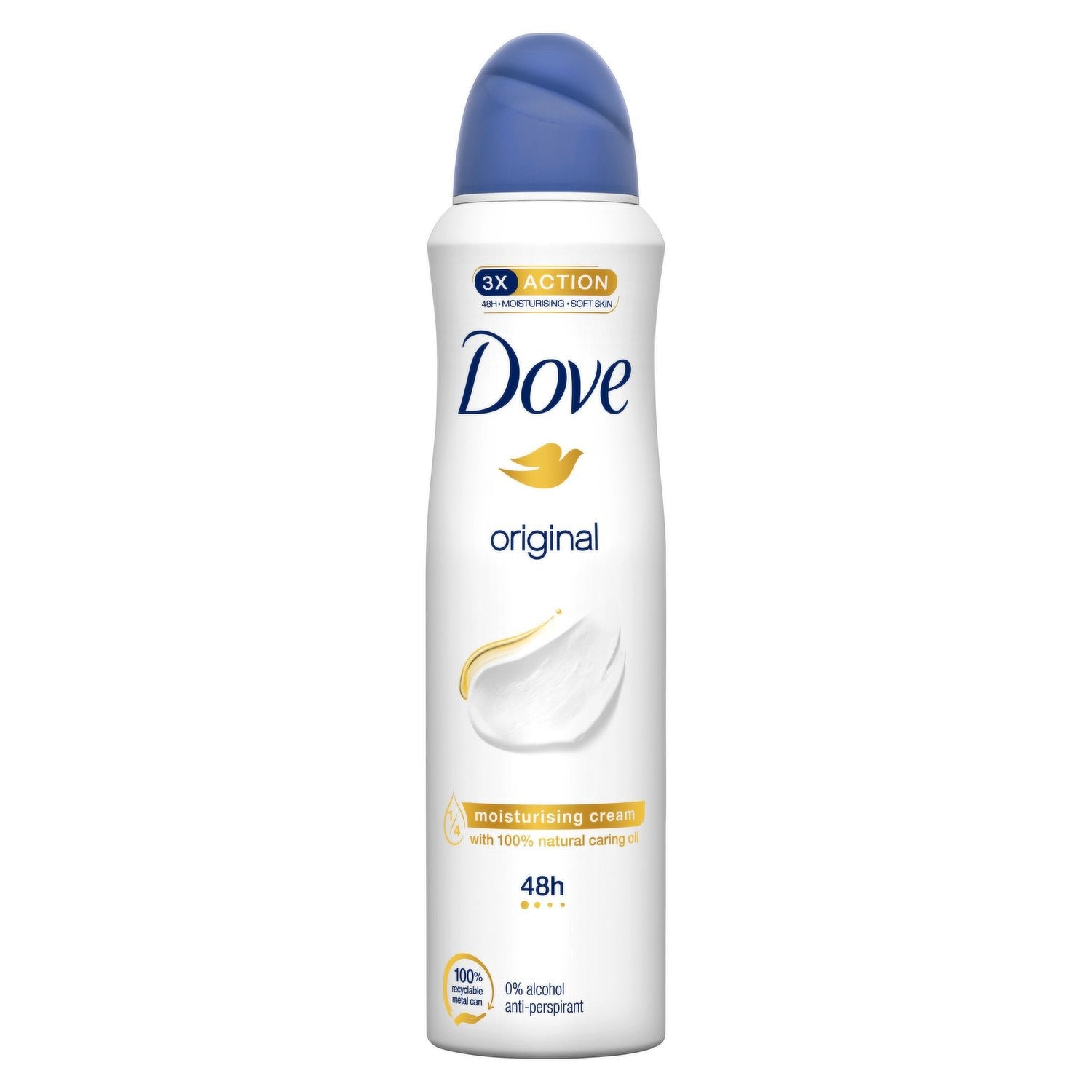 Dove Original Moisturising Cream Deodorant Body Spray 150 ML Rozzana.pk
