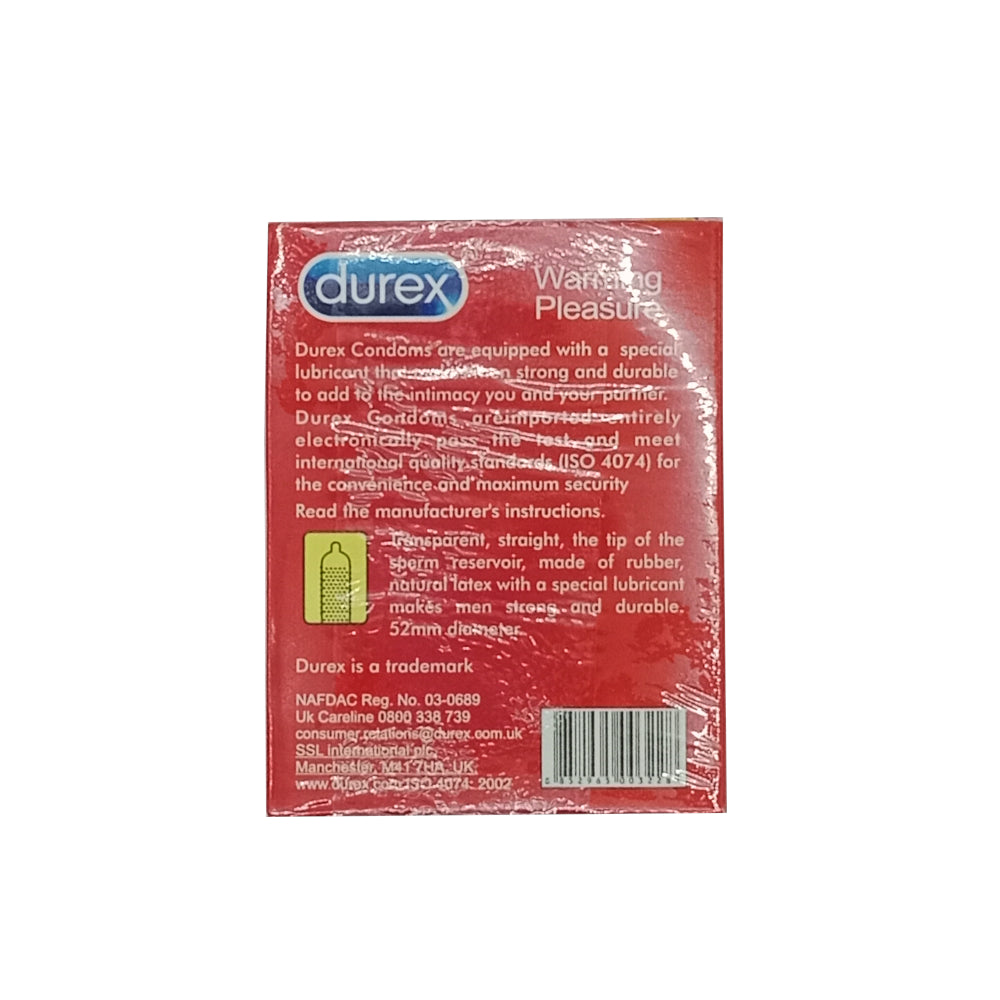 Durex Warming Pleasure Condoms 12 Pcs