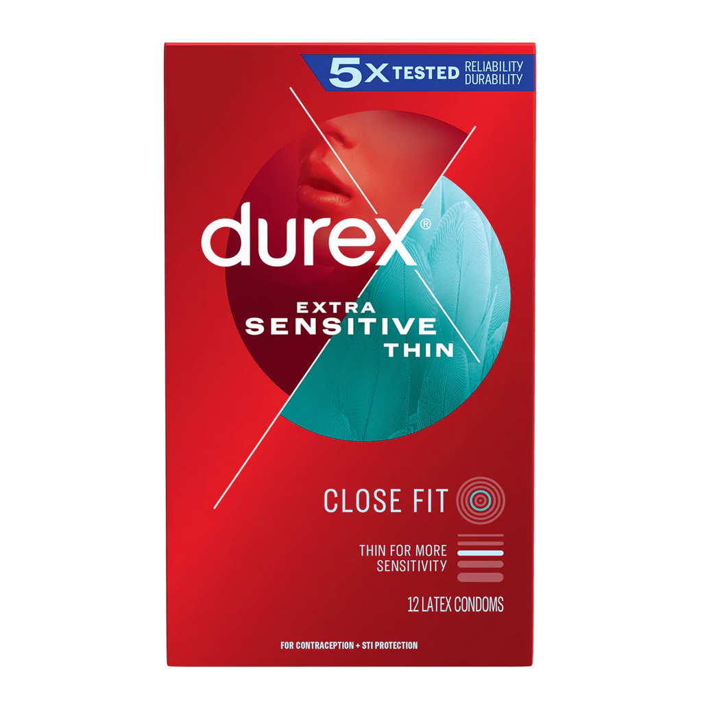 Durex Extra Sensitive Thin Wide Fit Condom 12 Box
