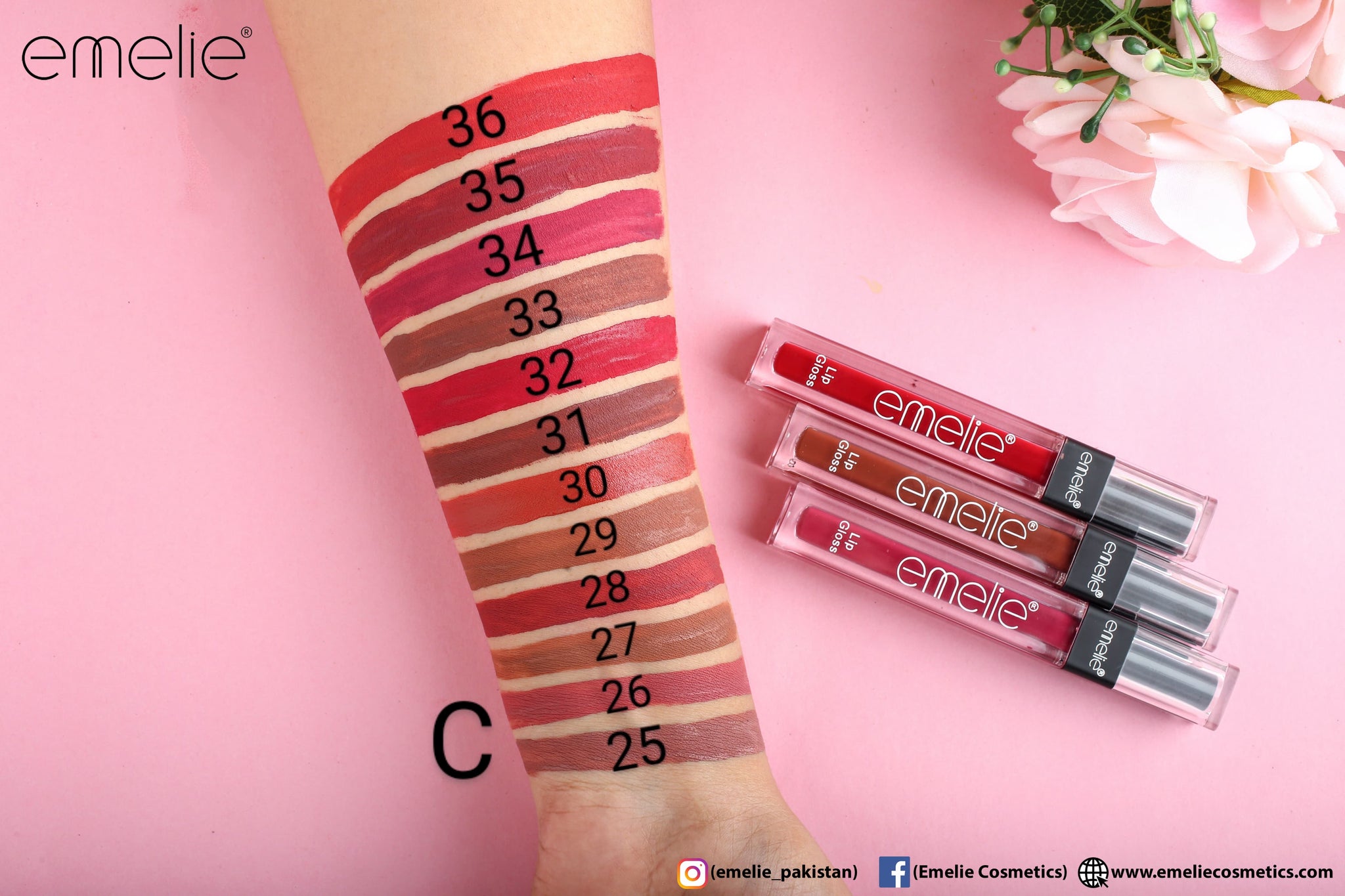 Emelie Liquid Matte Lip Gloss 24 Hours Waterproof 2 GM
