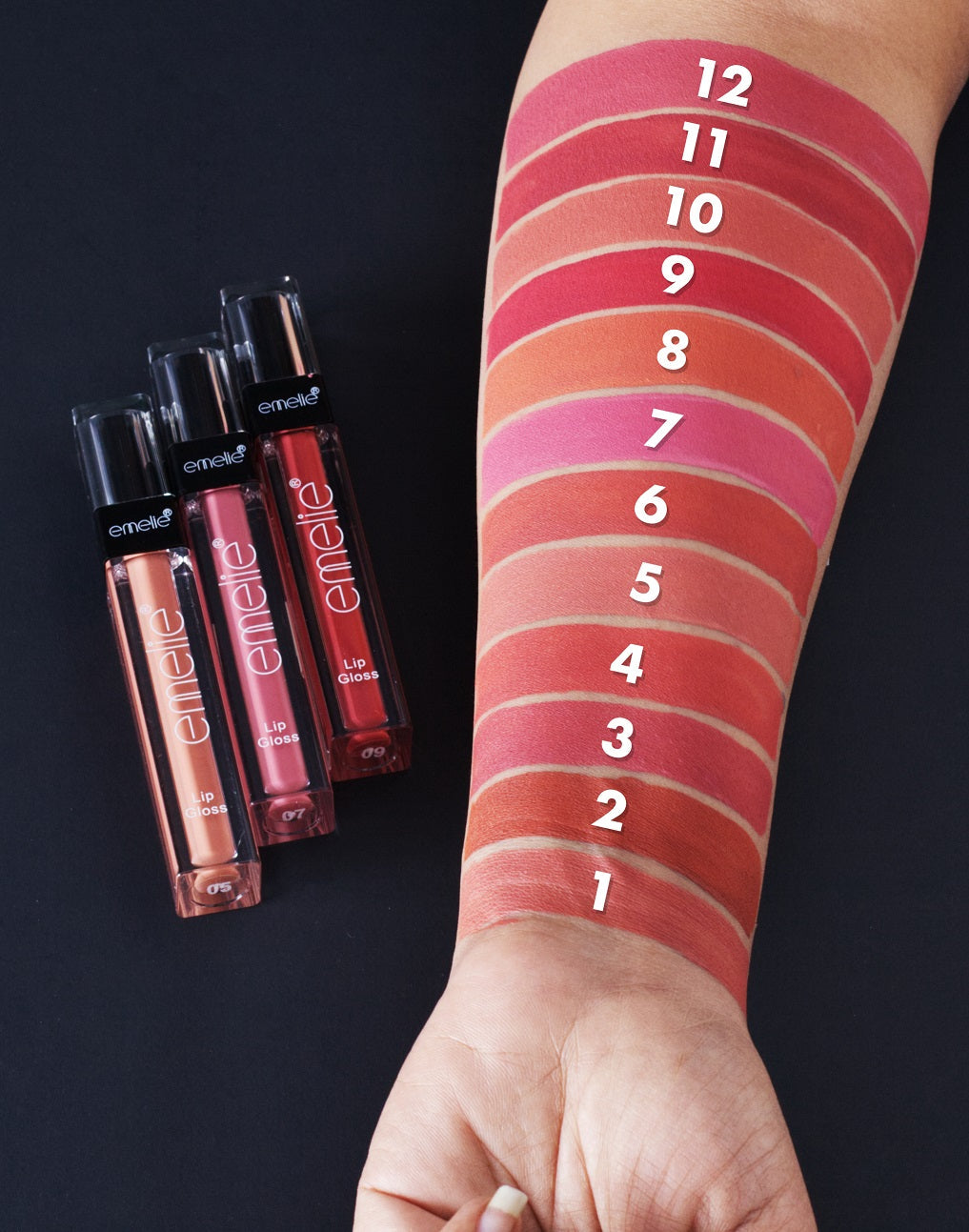 Emelie Liquid Matte Lip Gloss 24 Hours Waterproof 2 GM