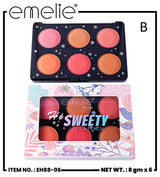 Emelie Hi Sweety 6 Colour Blush Kit
