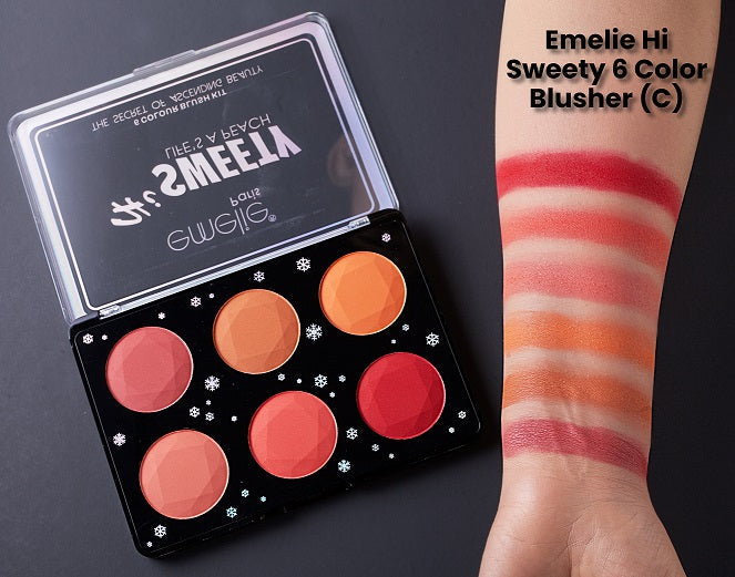 Emelie Hi Sweety 6 Colour Blush Kit