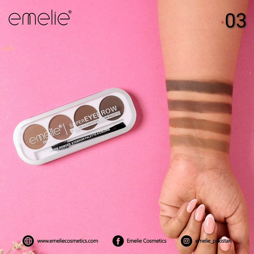 Emelie SuperEyebrow 4 Color Ultimate Eyebrow Palette