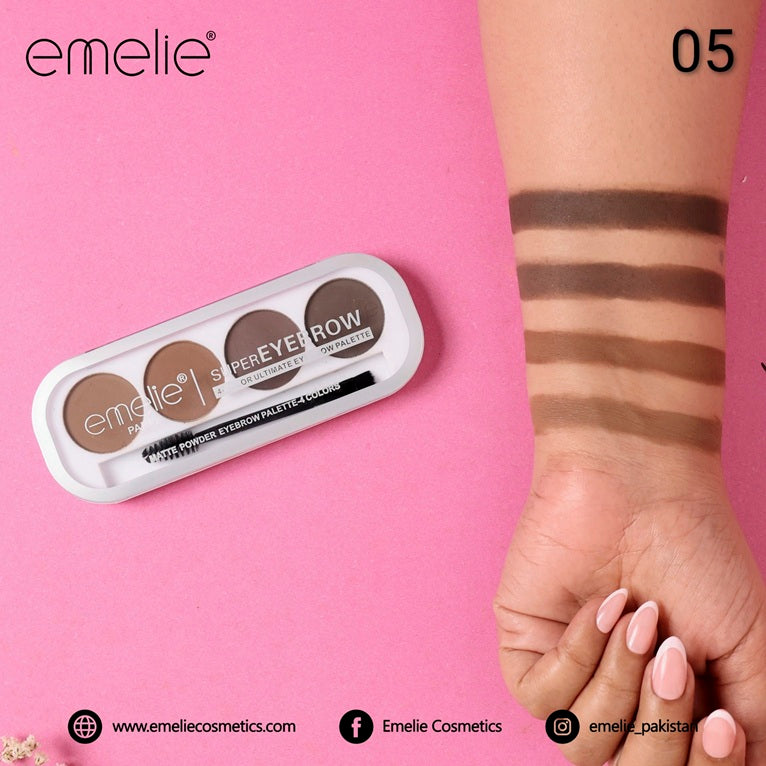 Emelie SuperEyebrow 4 Color Ultimate Eyebrow Palette