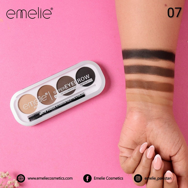 Emelie SuperEyebrow 4 Color Ultimate Eyebrow Palette
