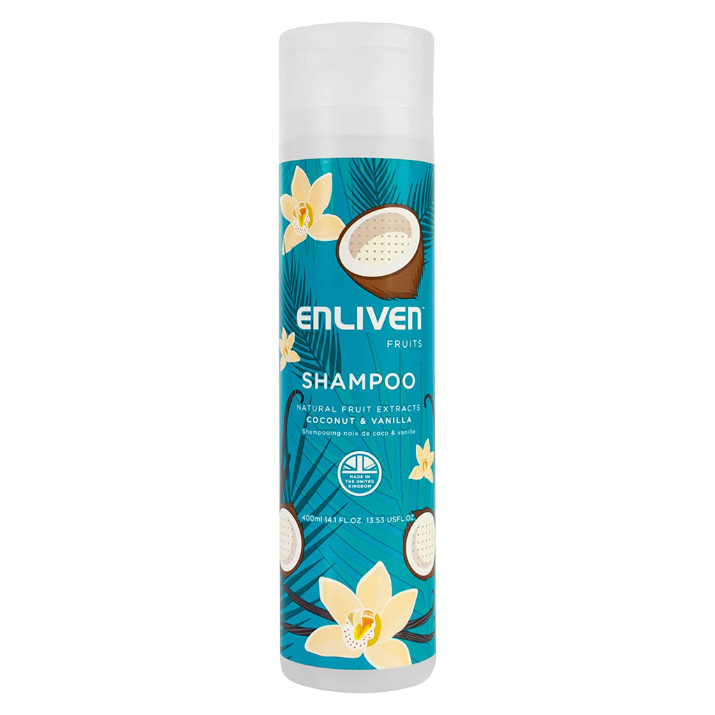 Enliven Natural Fruit Extracts Coconut & Vanilla Shampoo 400 ML