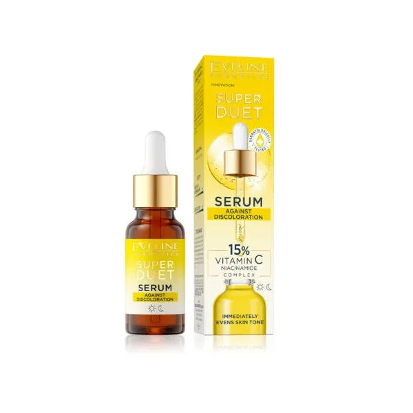 Eveline Super Duet Serum Again Discoloration 15% Vitamin C & Niacinamide Complex 18ML