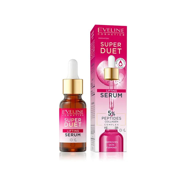 Eveline Super Duet Serum Lifting 5% Peptides & Collagen Complex 18ML