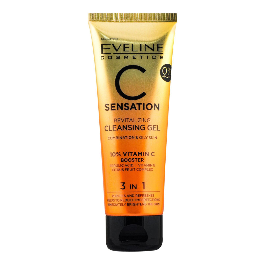 Eveline C Sensation 10% Vitamin C Booster 3-In-1 Revitalizing Cleansing Gel 75 ML
