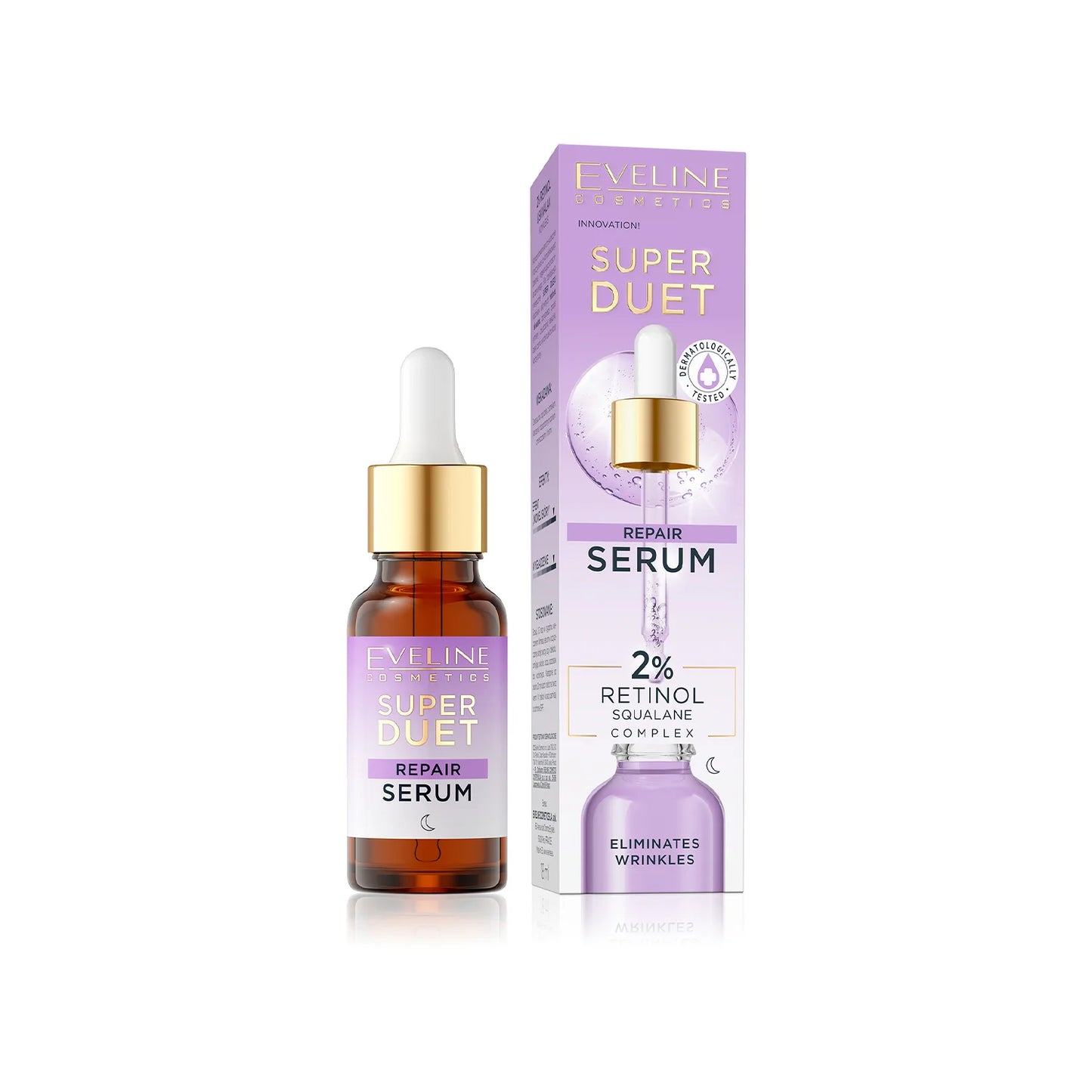 Eveline Super Duet Serum Repair 2% Retinol & Squalane Complex 18 ML