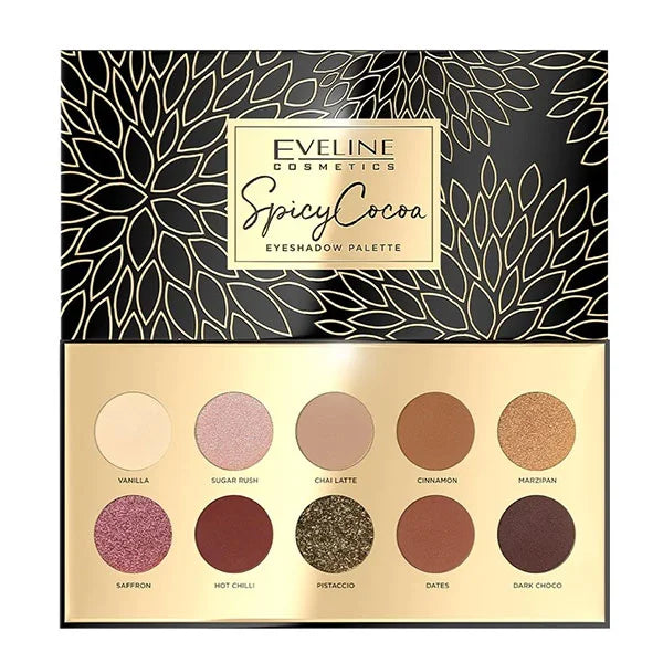 Eveline Spicy Cocoa Eyeshadow Palette 10