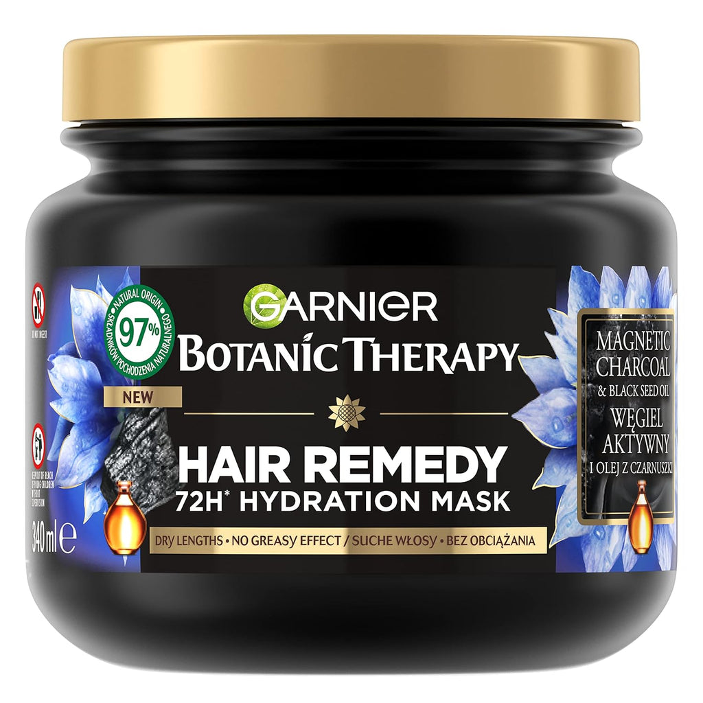 Garnier Botanic Therapy Hair Remedy Magnetic Charcoal & Black Seed Oil Mask 340 ML