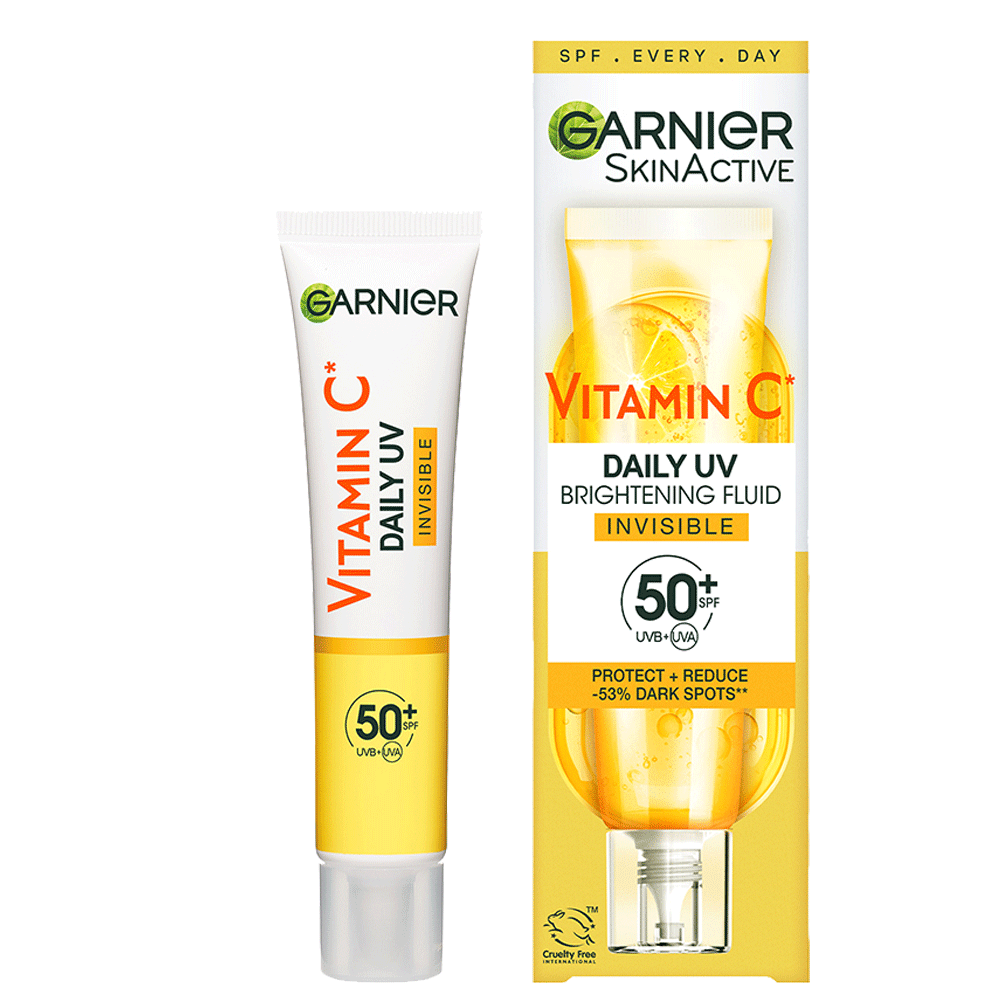 Garnier Skin Active Vitamin C Daily UV Brightening Fluid Invisible SPF50+ 40 ML