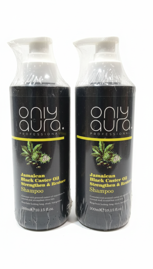 Only Aura Jamaican Black Caster Oil Strenghten & Restore Shampoo 300 ML