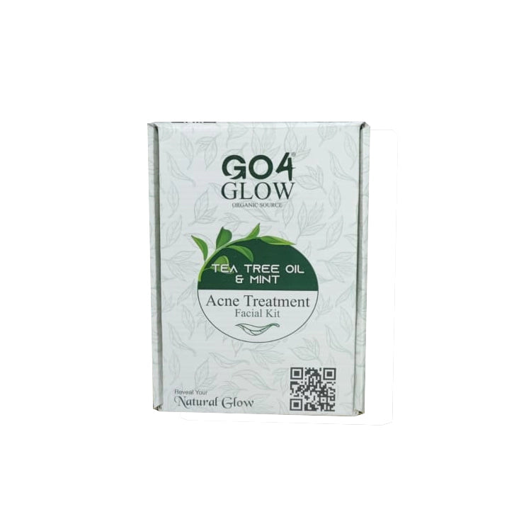 Go 4 Glow Tea Tree Oil & Mint Acne Treatment Facial Kit