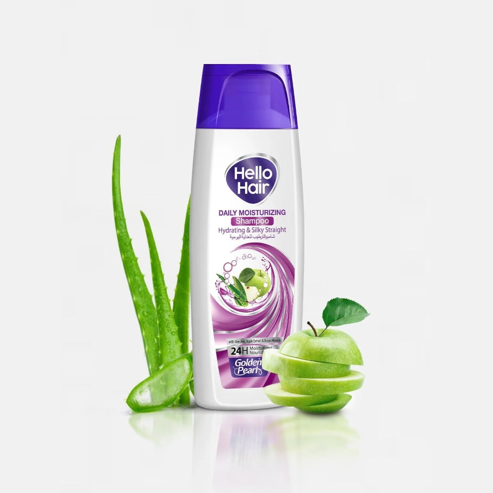 Golden Pearl Hello Hair - Daily Moisturizing Shampoo Hydrating & Silky Straight