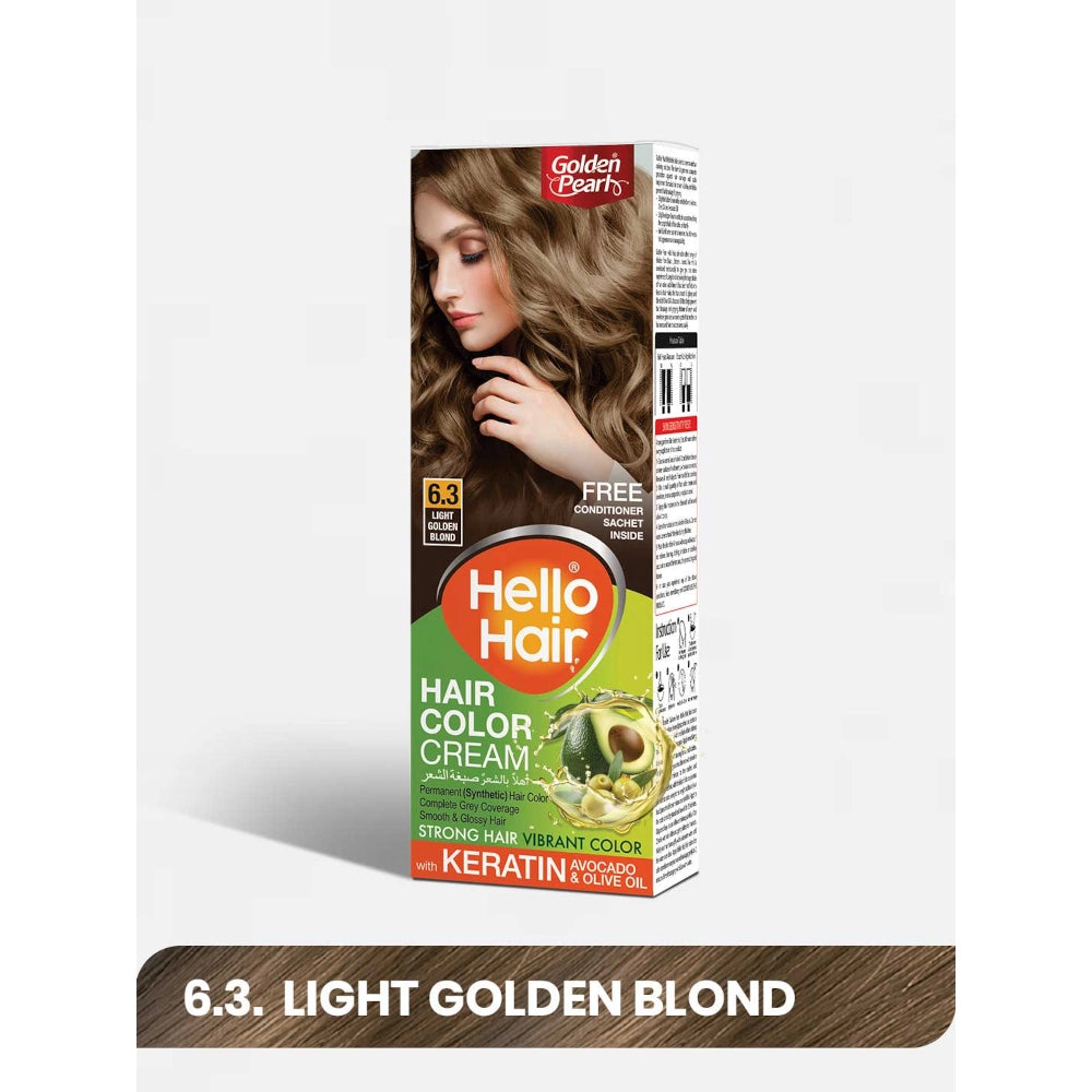 Golden Pearl Hello Hair - Hair Color Cream