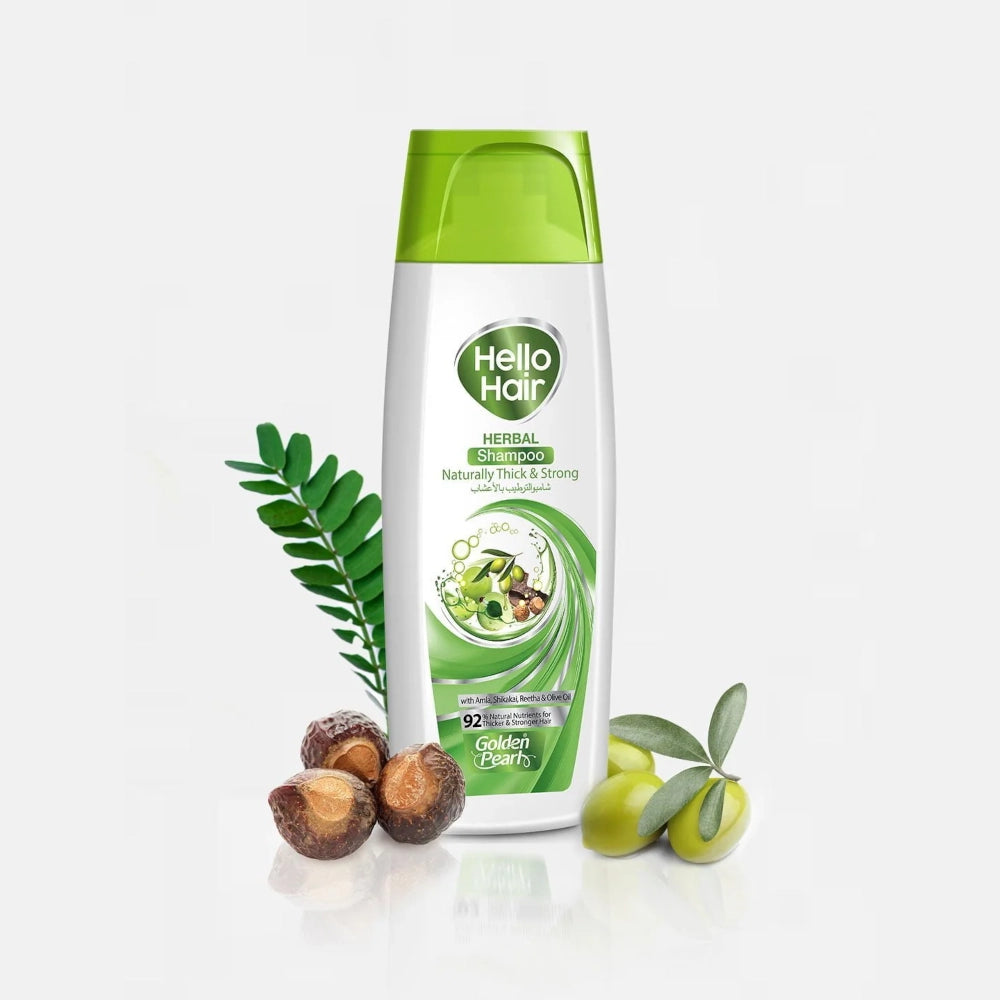 Golden Pearl Hello Hair - Herbal Shampoo Naturally Thick & Strong