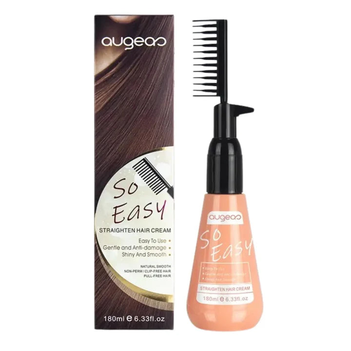 Augeas Hair Straightening Cream 180 ML With Comb