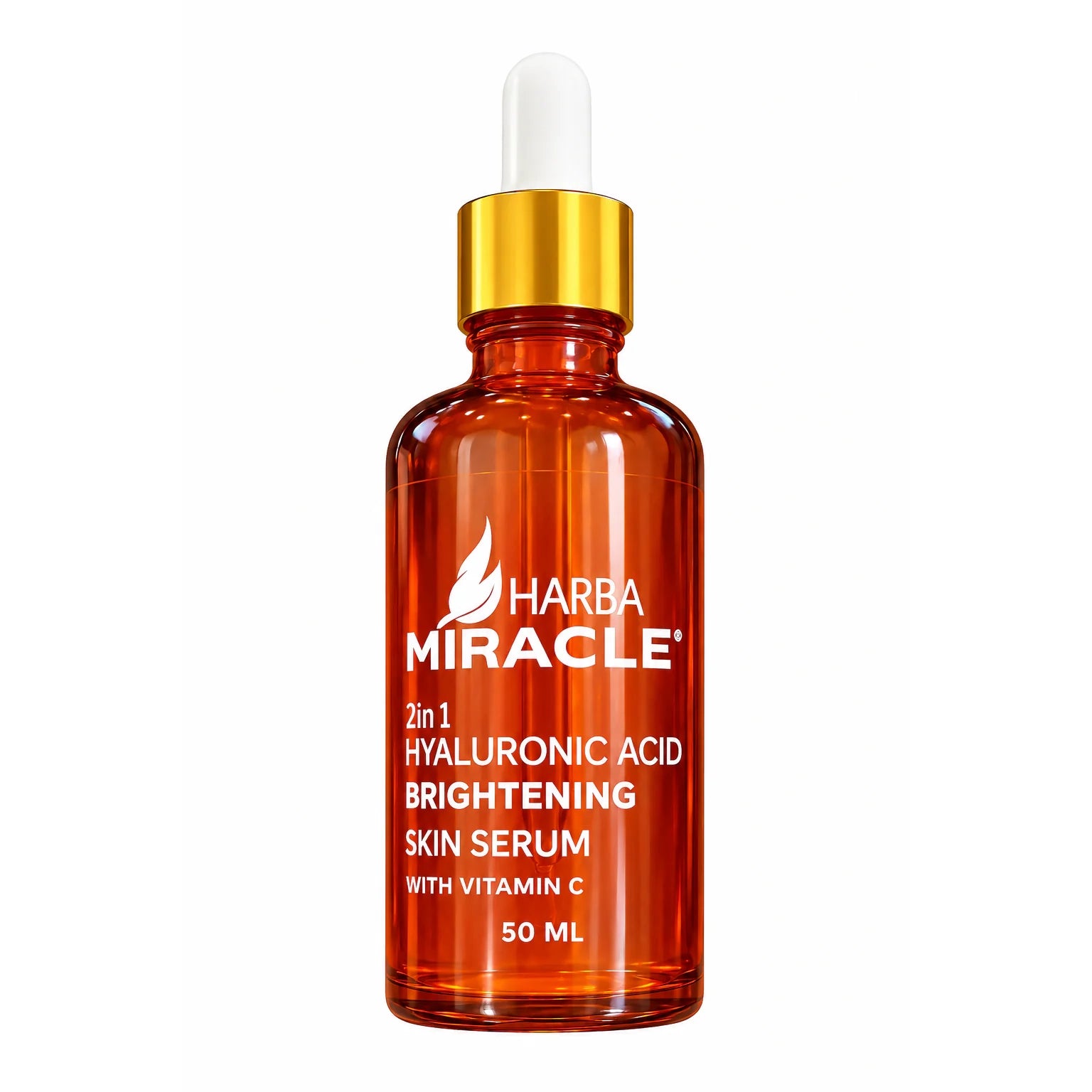 Harba Miracle 2-in-1 Hyaluronic Acid Brightening Skin Serum with Vitamin C 50 ML