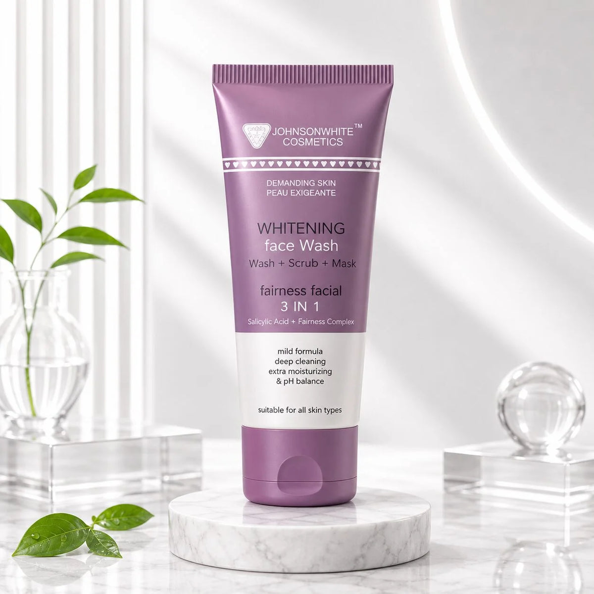 Johnson White Cosmetics Whitening Face Wash 3 in 1 100 ML