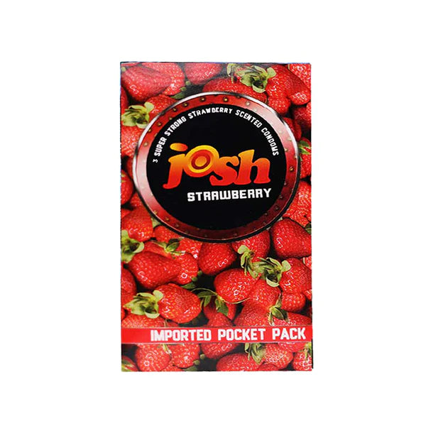 Josh Strawberry Condoms 3 Pieces