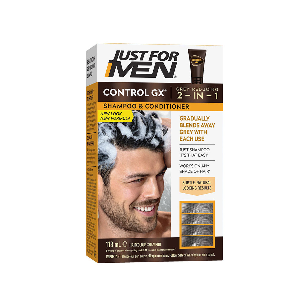 Just For Men Control GX® 2-in-1 Shampoo & Conditioner 118 ML Grey Reducing