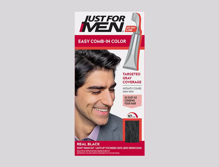 Just For Men Easy Comb-in Hair Color Real Black A-55