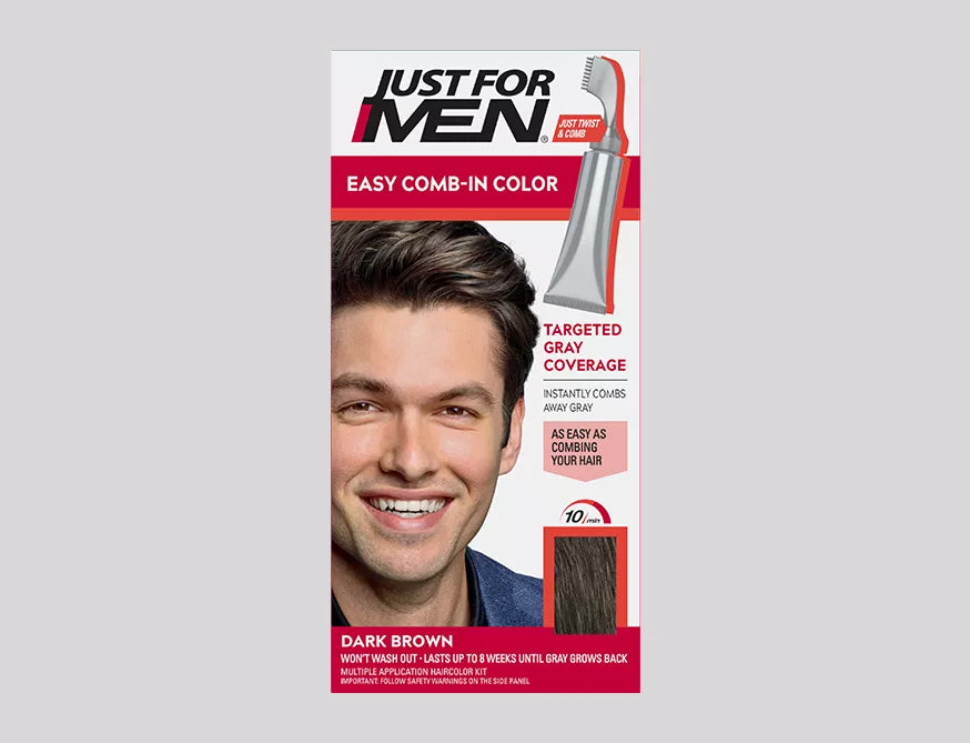 Just For Men Easy Comb-in Hair Color Dark Brown A-45