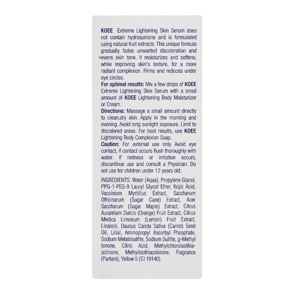 Koee Extreme Lightening Skin Serum