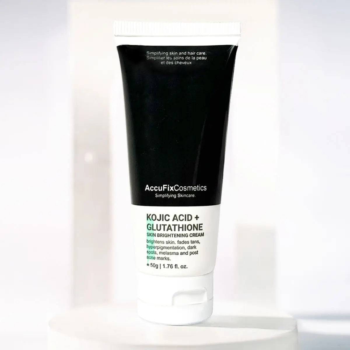 AccuFix Kojic Acid + Glutathione Skin Brightening Cream 50 GM