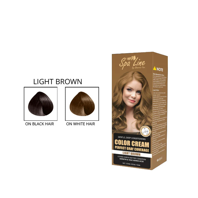 Spa Line Hair Color Cream Perfect Gray Coverage 110 ML