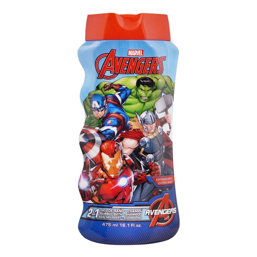Lorenay Avengers 2 In 1 Bubble Bath & Shampoo 475 ML