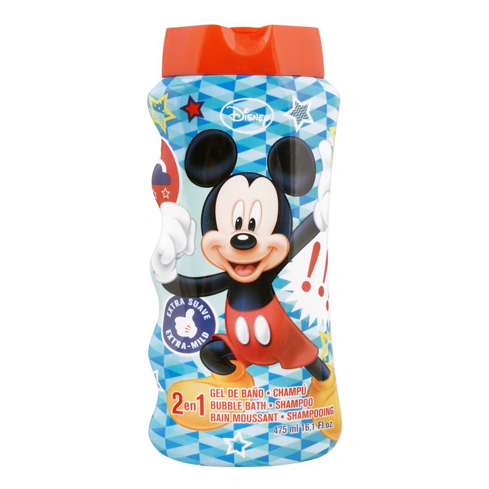 Lorenay Mickey Mouse 2 In 1 Bubble Bath & Shampoo 475 ML