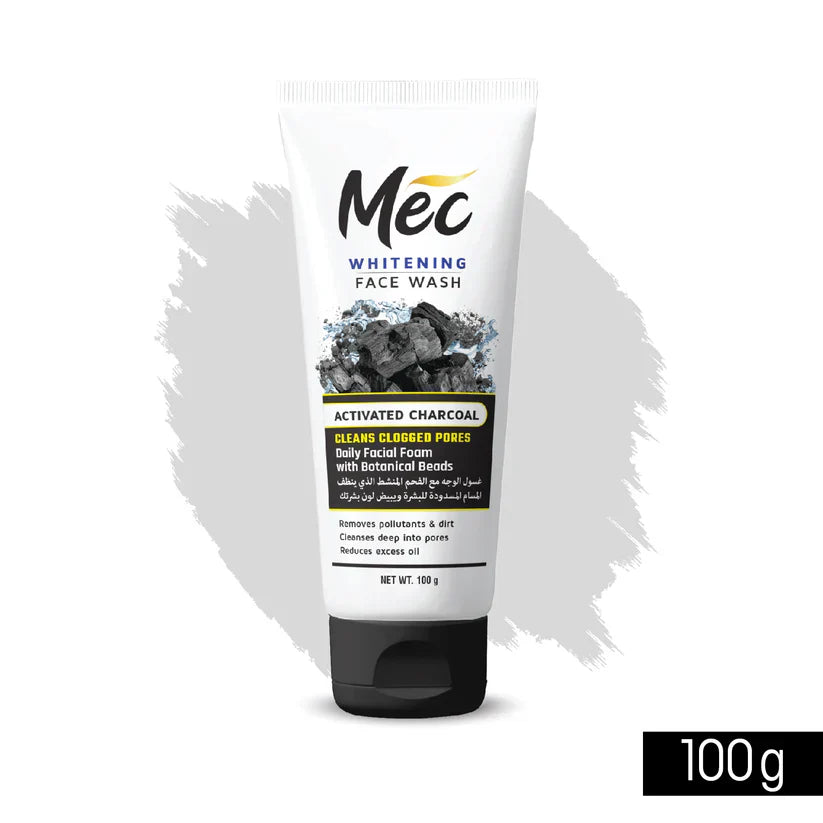 Mec Whitening Activated Charcoal Face Wash 100 ML