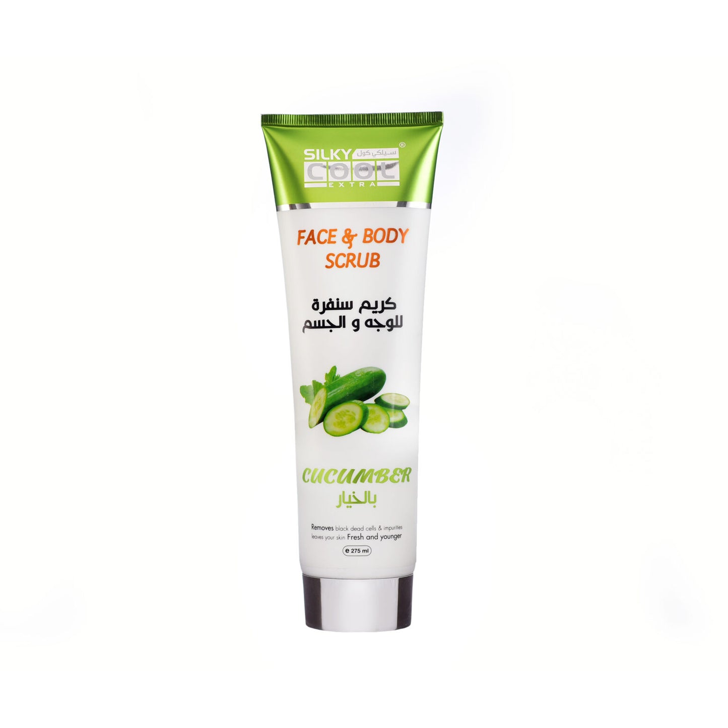 Silky Cool Face & Body Scrub Cucumber 275 ML