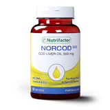 Nutrifactor Norcod 500 (Cod Liver Oil 500mg) 60 Softgels