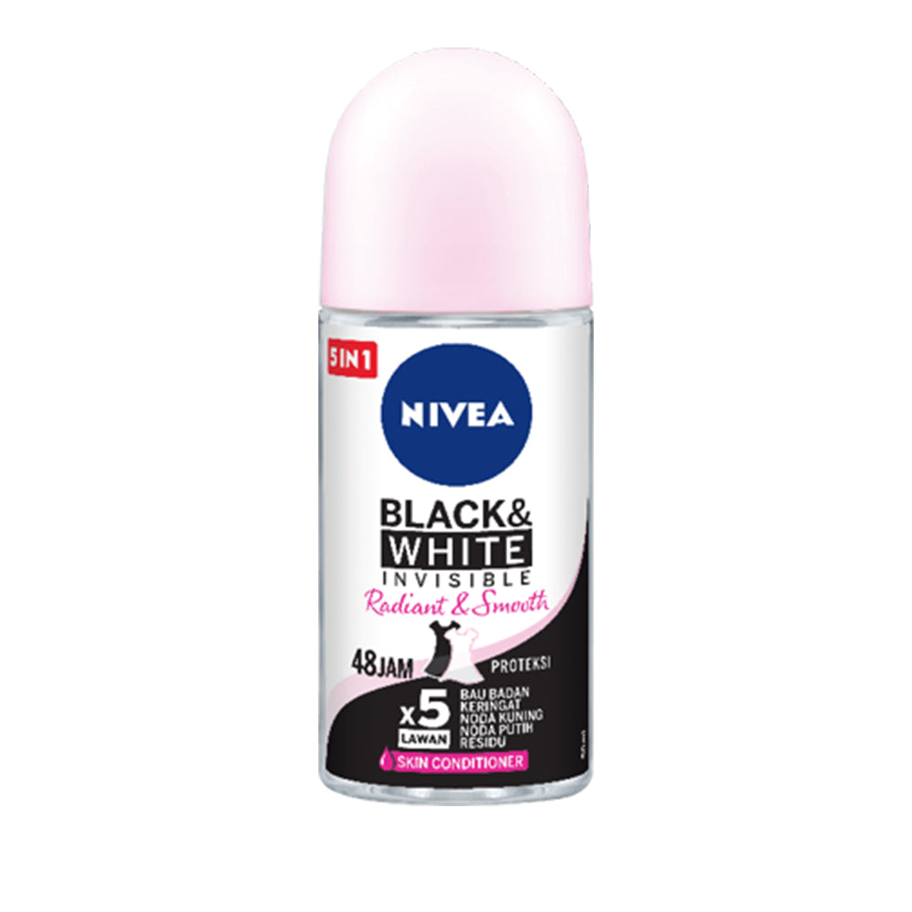 Nivea Black & White Invisible Radiant & Smooth Roll-On 50 ML