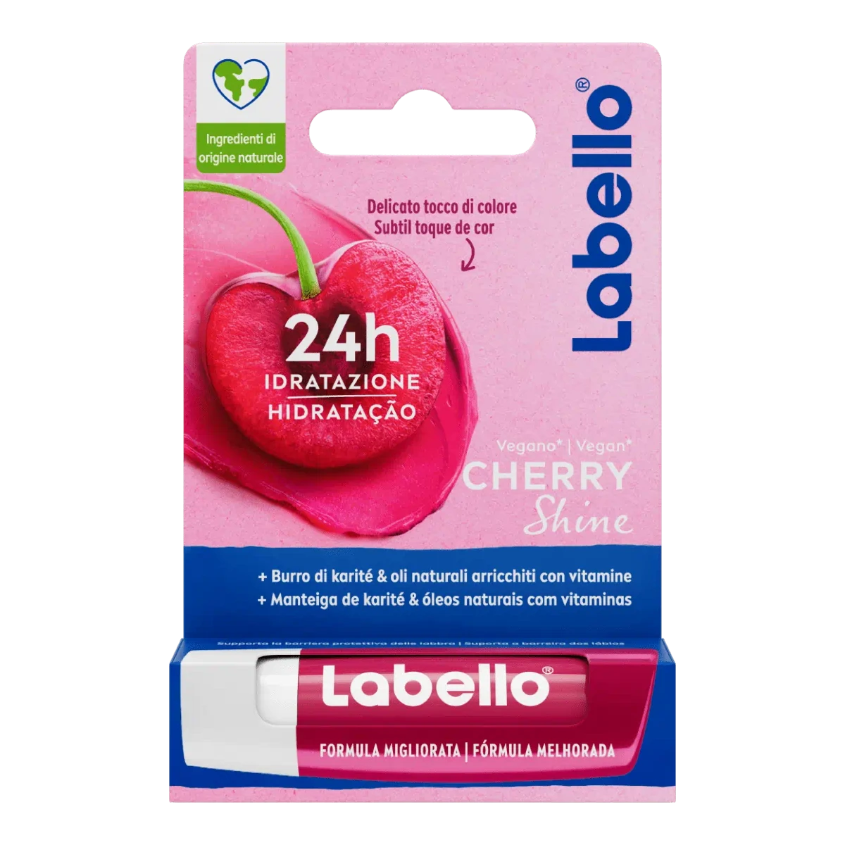 Nivea Labello Cherry Shine 24H Moisture 4.8 GM