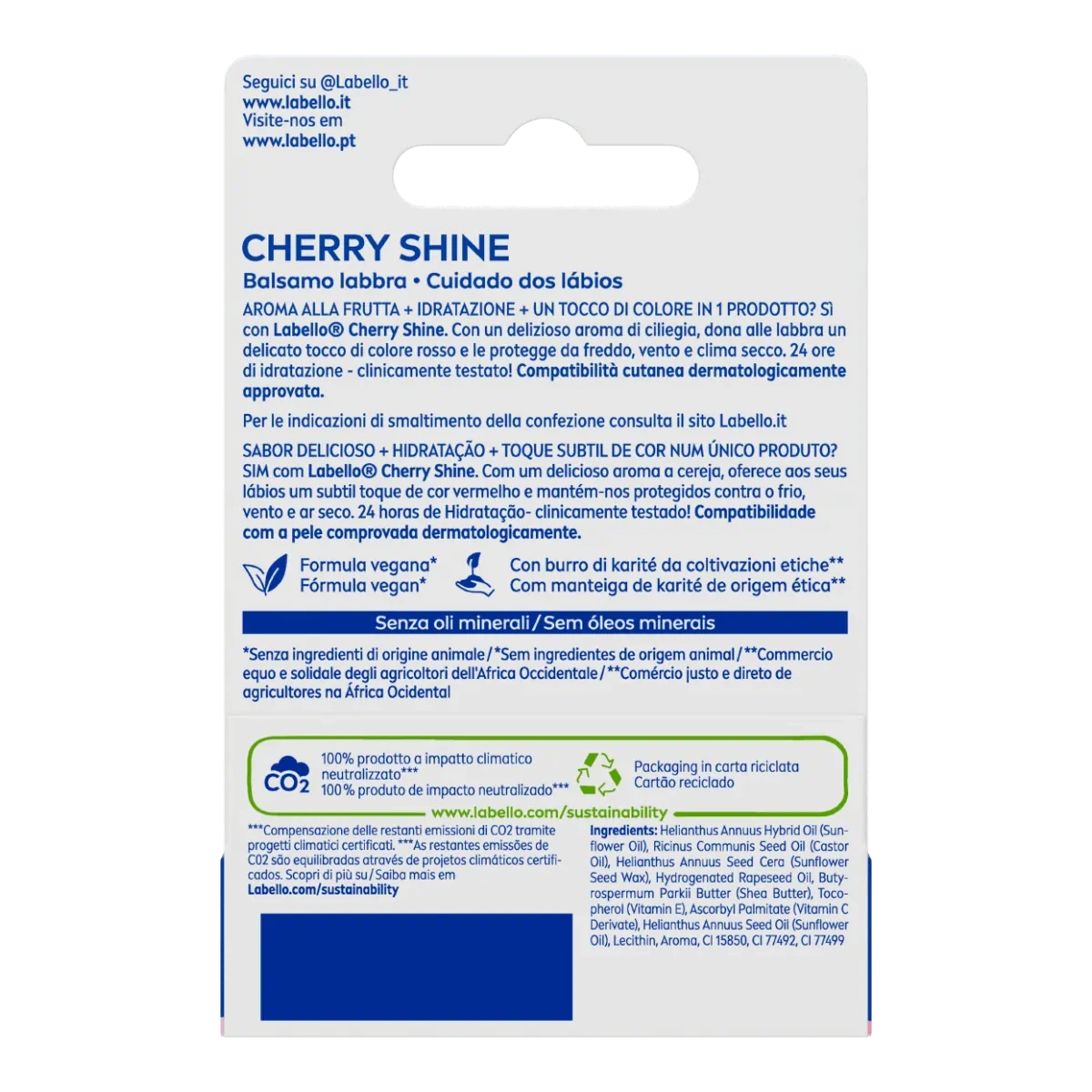 Nivea Labello Cherry Shine 24H Moisture 4.8 GM
